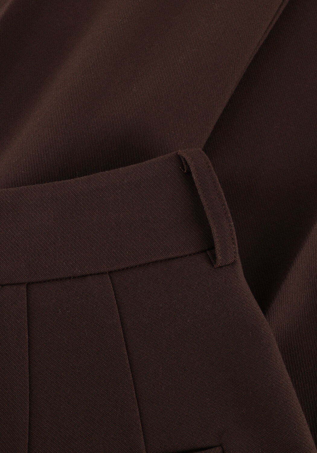 Bruine OMODA ATELIER Wijde broek OM-MARODI PANT - large