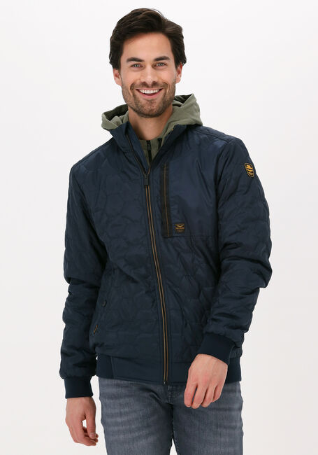 PME LEGEND Veste matelassé BOMBER JACKET RAIDER II TAFFETAR Bleu foncé - large