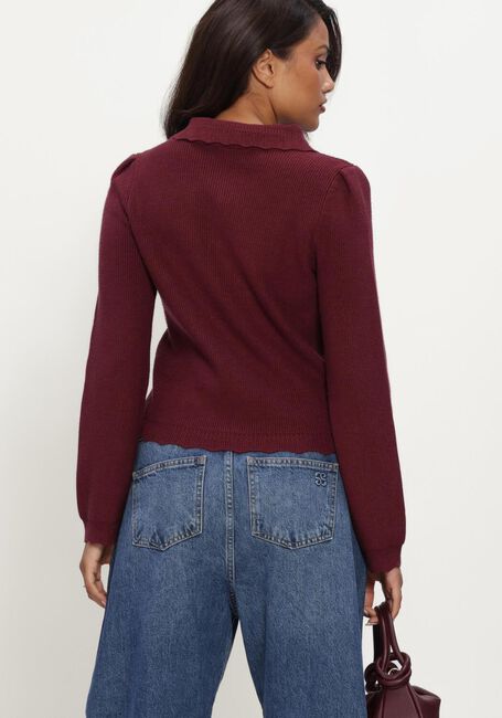 Bordeaux OBJECT Trui OBJPARYA THESS L/S RE KNIT CARDIGAN - large