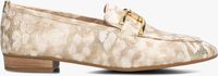 UNISA BAXTER PRINT Loafers en or - medium