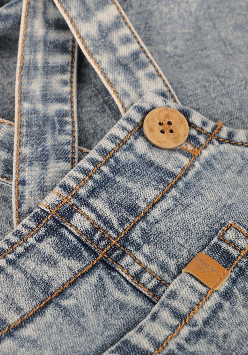 Lichtblauwe LIL' ATELIER Broeken/jumpsuits NBMHILBERT DNM SHORTOVERALL 1118-HL LIL - large