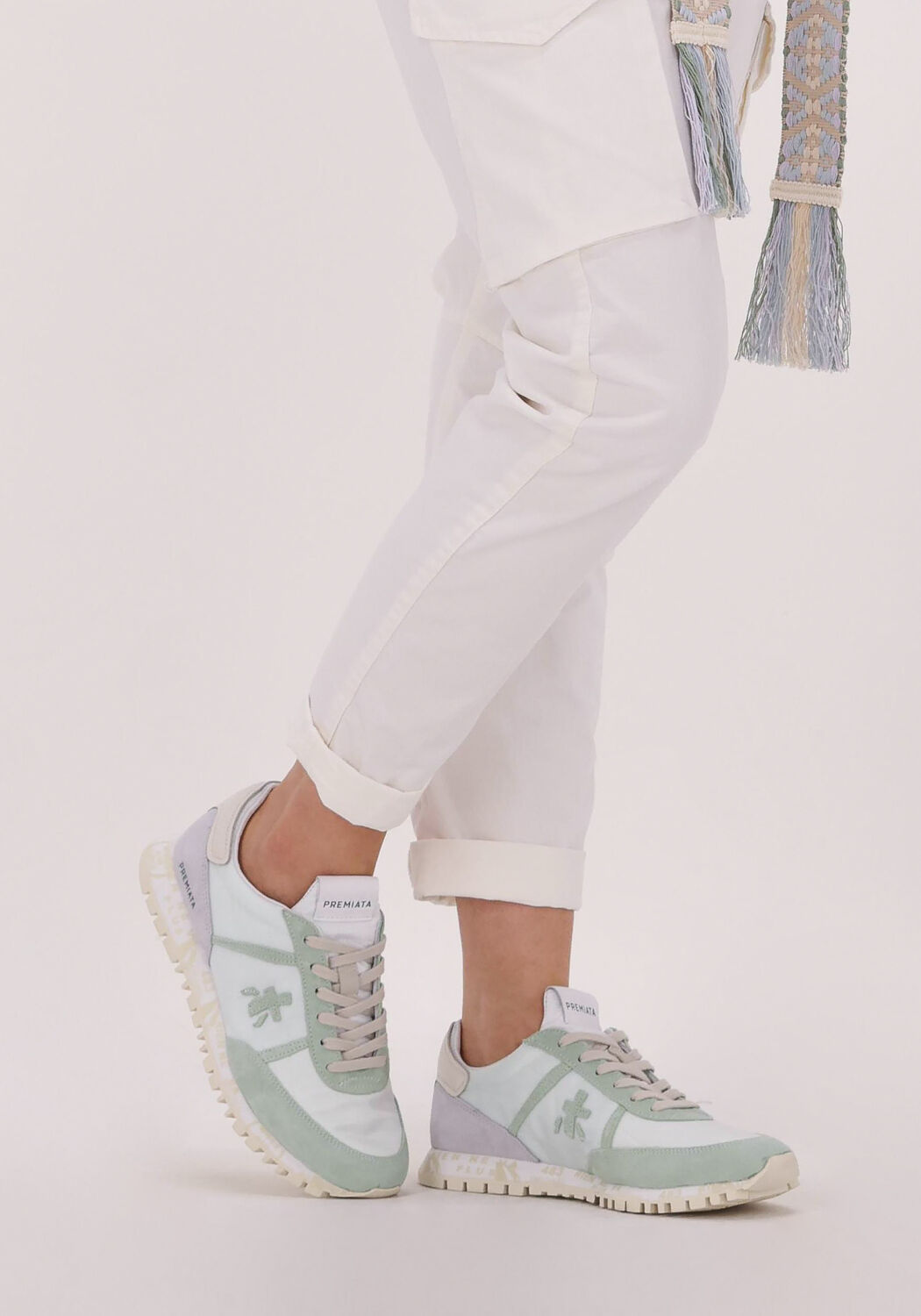 PREMIATA Baskets basses SEAN-D en vert - large