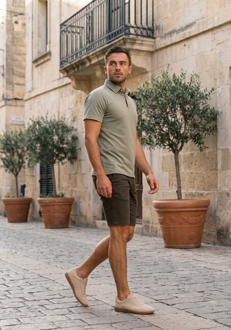 MATINIQUE Chemise d&eacute;contract&eacute; MATHOMAS SHORT en taupe - large