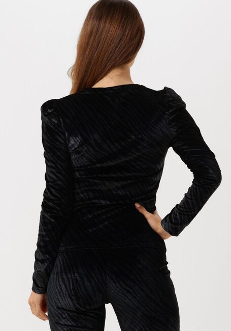 COLOURFUL REBEL JOSS ZEBRA VELVET GATHERED TOP - large