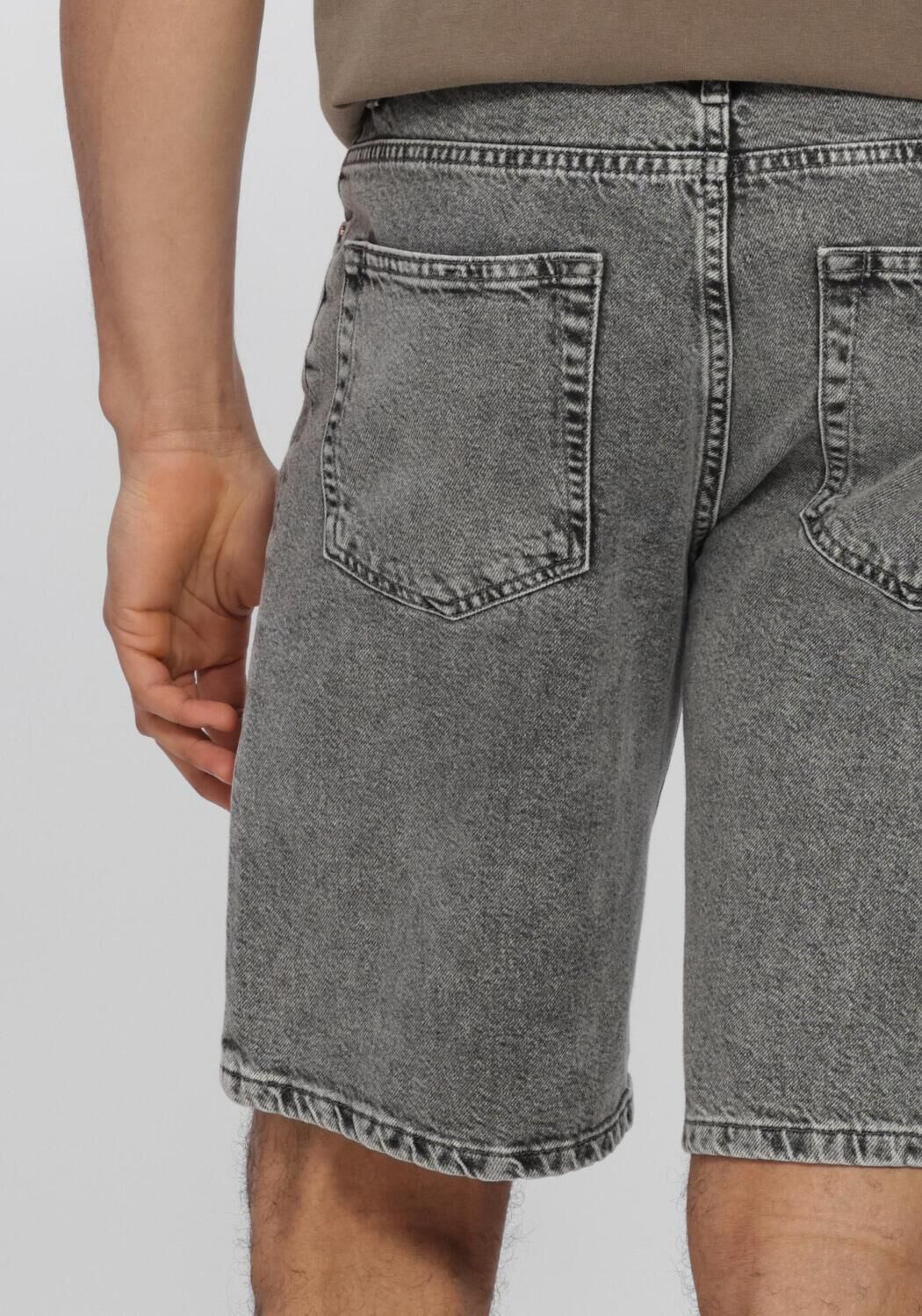 Grijze WOODBIRD Jeans WBLEROY ASH GREY SHORTS - large