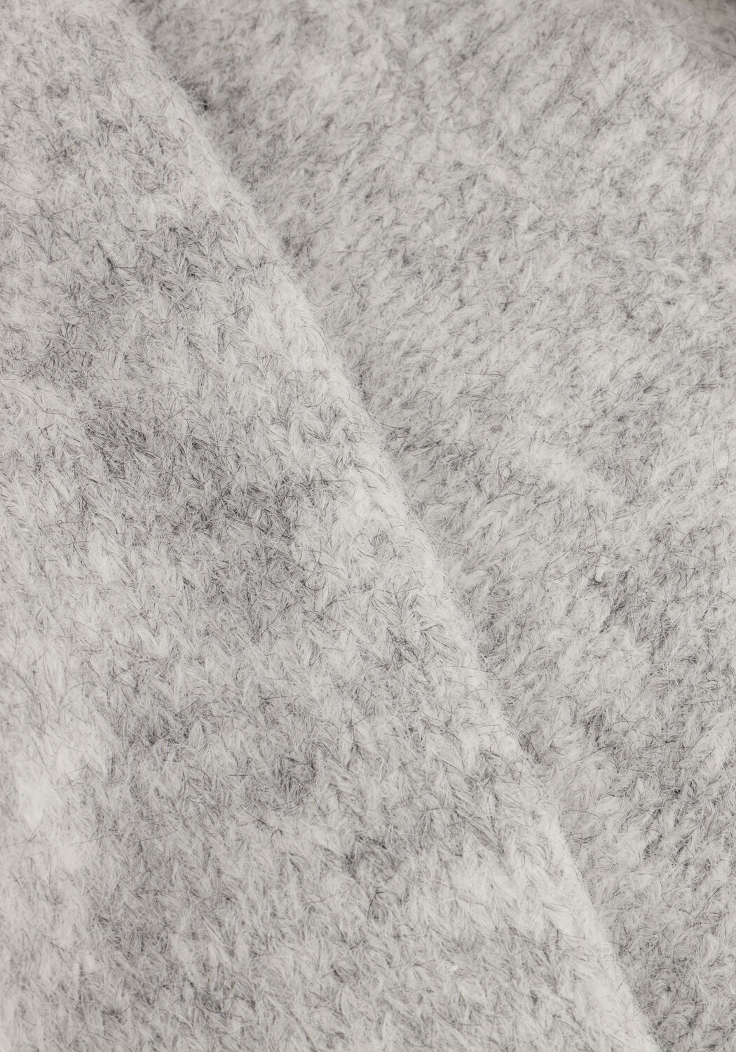 Grijze COLOURFUL REBEL Trui OLIVIA CREWNECK KNITTED SWEATER - large