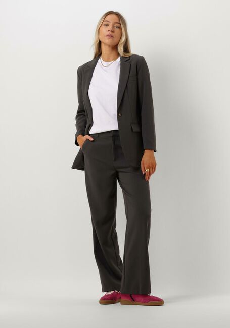 Grijze OBJECT Pantalon OBJSIGRID HW CASUAL PANT NOOS - large