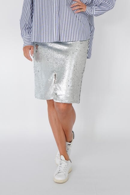 EST'SEVEN YOUSRA SKIRT Jupes en argent - large