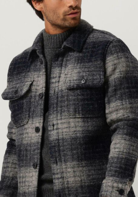 Blauwe PROFUOMO Overshirt OVERSHIRT CHECK - large