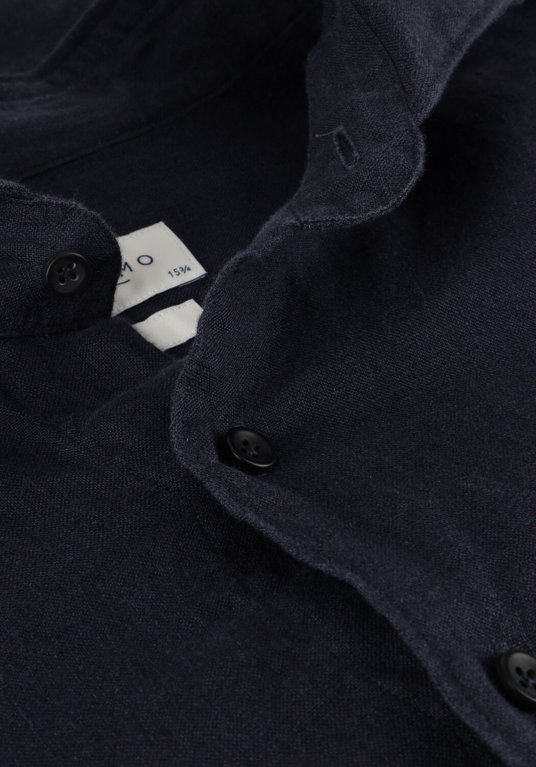 PROFUOMO Chemise classique SHIRT X-CUTAWAY LINEN Bleu fonc&eacute; - large