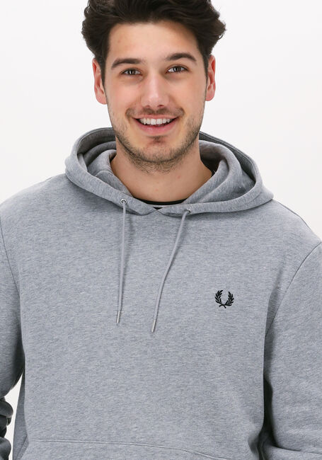 FRED PERRY TIPPED HOODED SWEATSHIRT Pulls & Gilets en gris - large