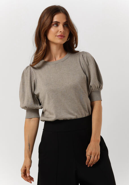 MINUS Haut LIVA KNIT TEE en marron - large