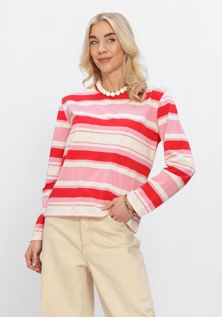 Roze MODSTR&Ouml;M Tops & T-shirts URBANMD STRIPE LS T-SHIRT - large