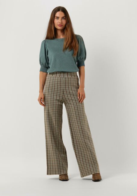MINUS Pantalon large FRANKIE KNIT PANTS 2 en beige - large