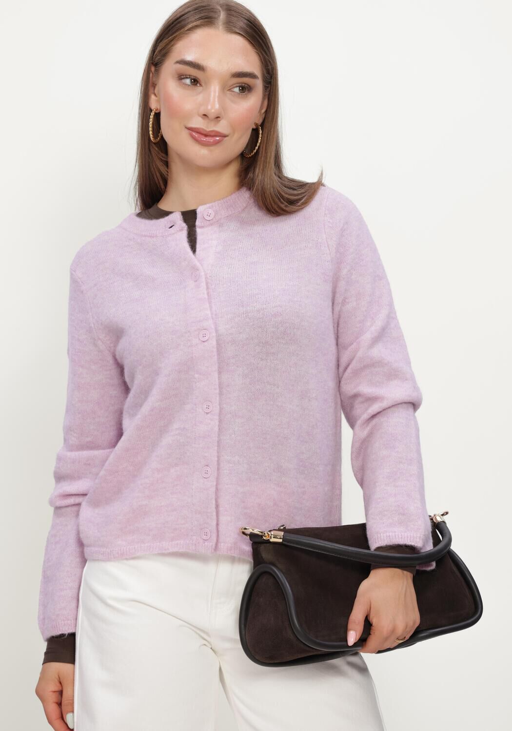Lila SELECTED WOMEN Vest SLFLULU NEW LS KNIT CARDIGAN - large