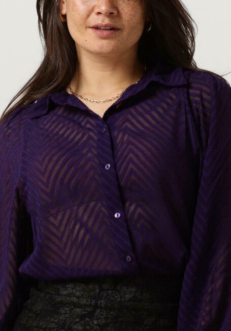 FREEBIRD Blouse WV-ZIGZAG-JACQ-PES-23-3 en violet - large