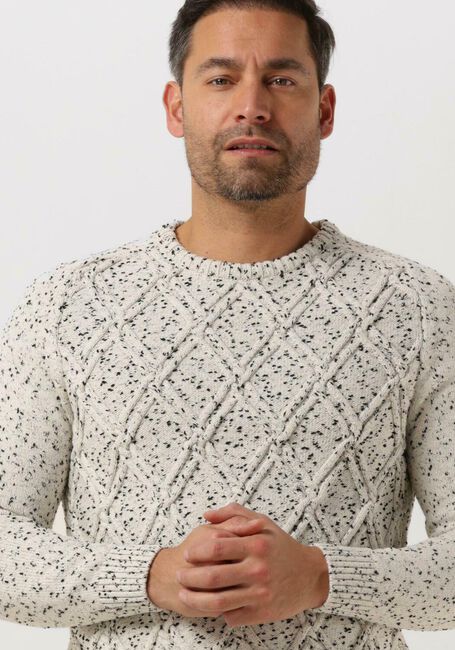 PME LEGEND Pull R-NECK CABLE KNIT Blanc - large