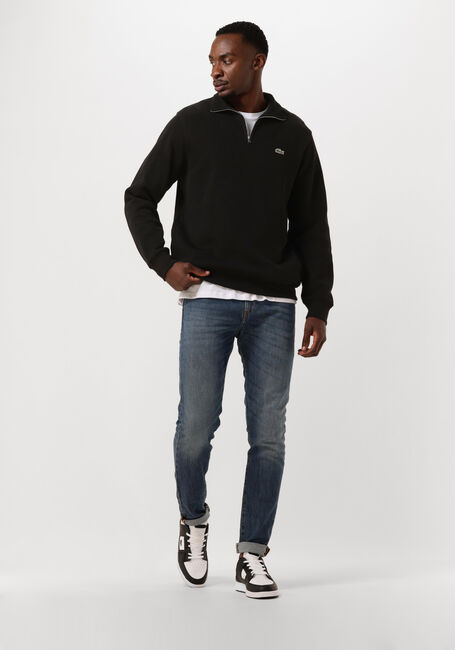 LACOSTE Pull REGULAR FIT HIGH NECK ZIPPED SWEATSHIRT en noir - large