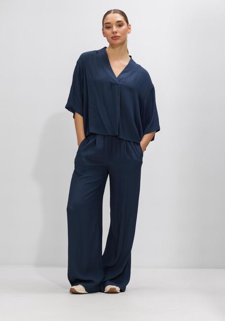 BY-BAR OWEN VISCOSE BLOUSE Hauts & T-shirts en bleu - large