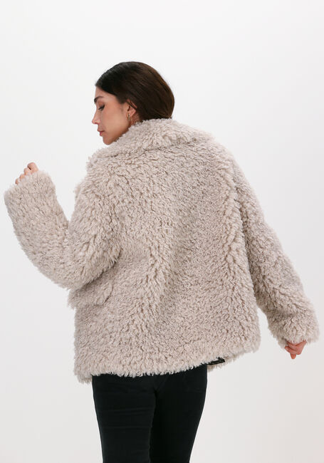 Taupe BEAUMONT Faux fur jas CURLI LIGHT WEIGHT SHORT COAT - large