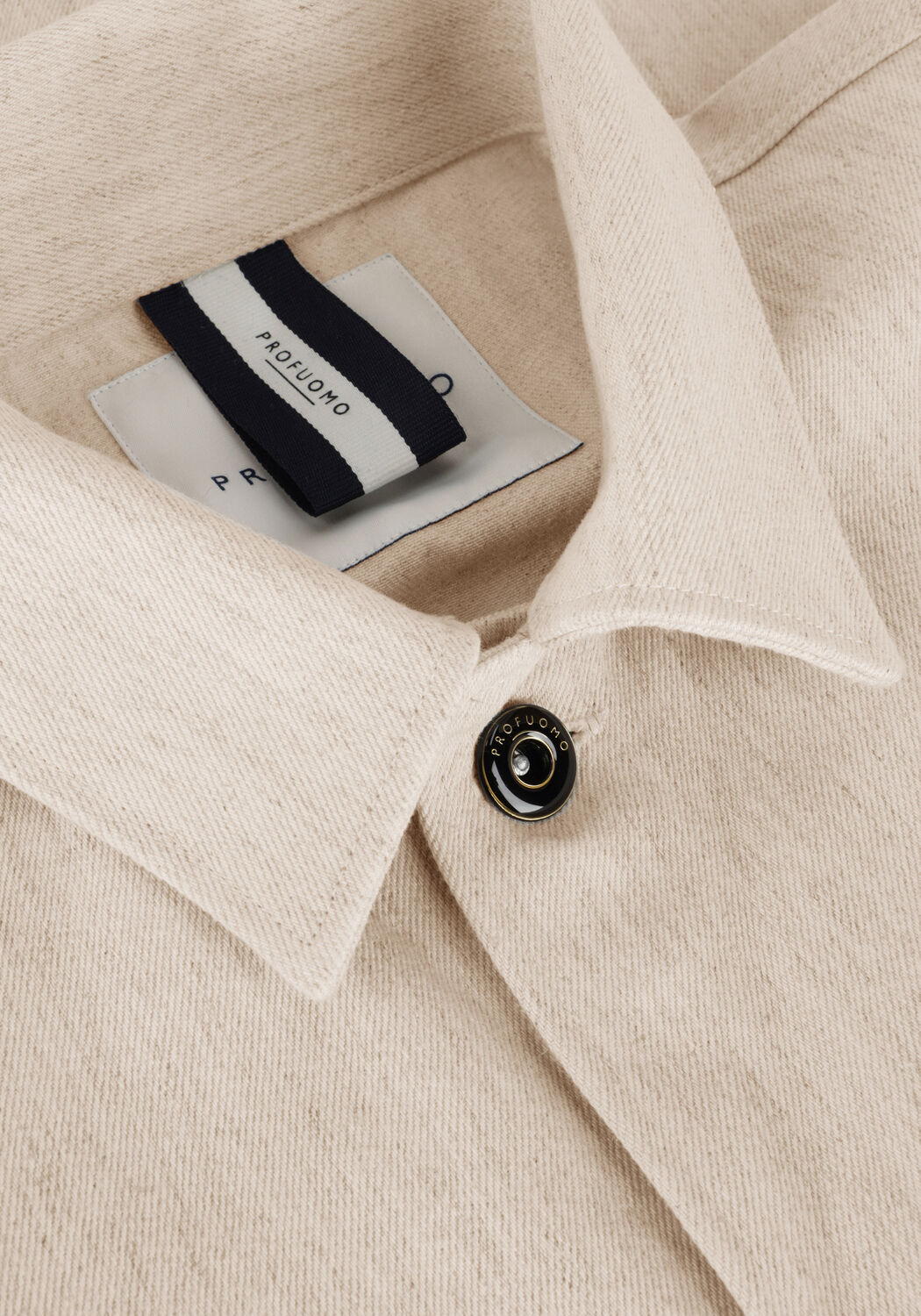 PROFUOMO Surchemise PPUF10002 en beige - large
