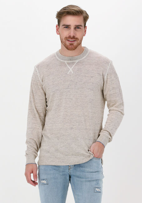 SCOTCH & SODA Pull LIGHTWEIGHT LINEN-BLEND MELANGE CREWNECK PULLOVER Sable - large