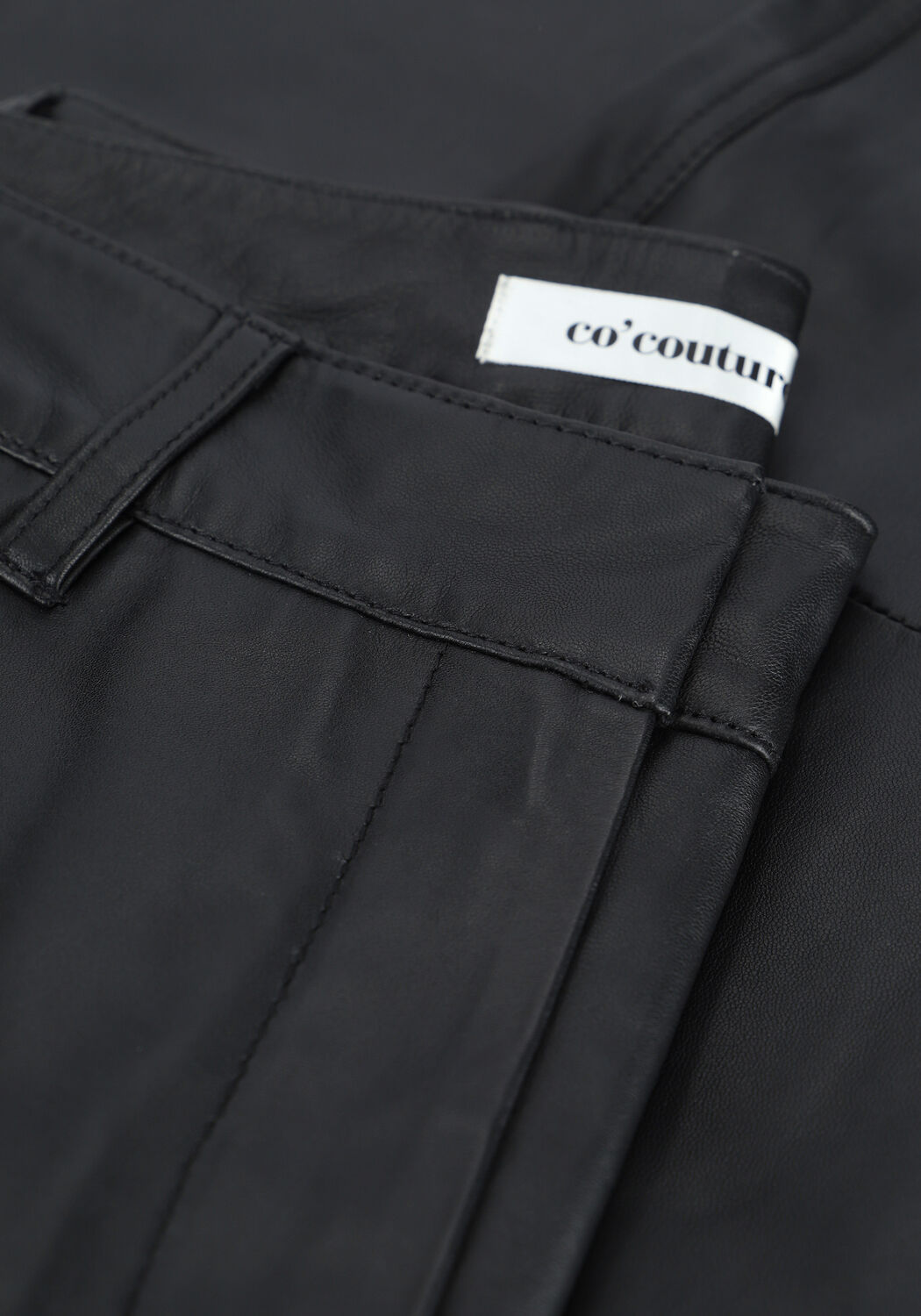CO'COUTURE Chino PHOEBE LEATHER CHINO en noir - large