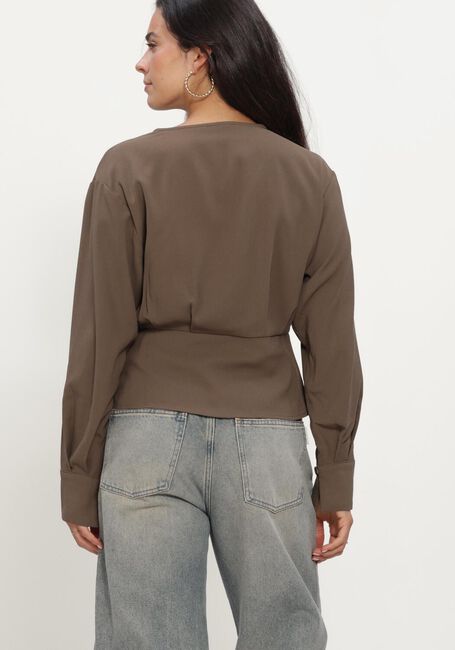 NEO NOIR RELINE CREPE BLOUSE Blouses en taupe - large