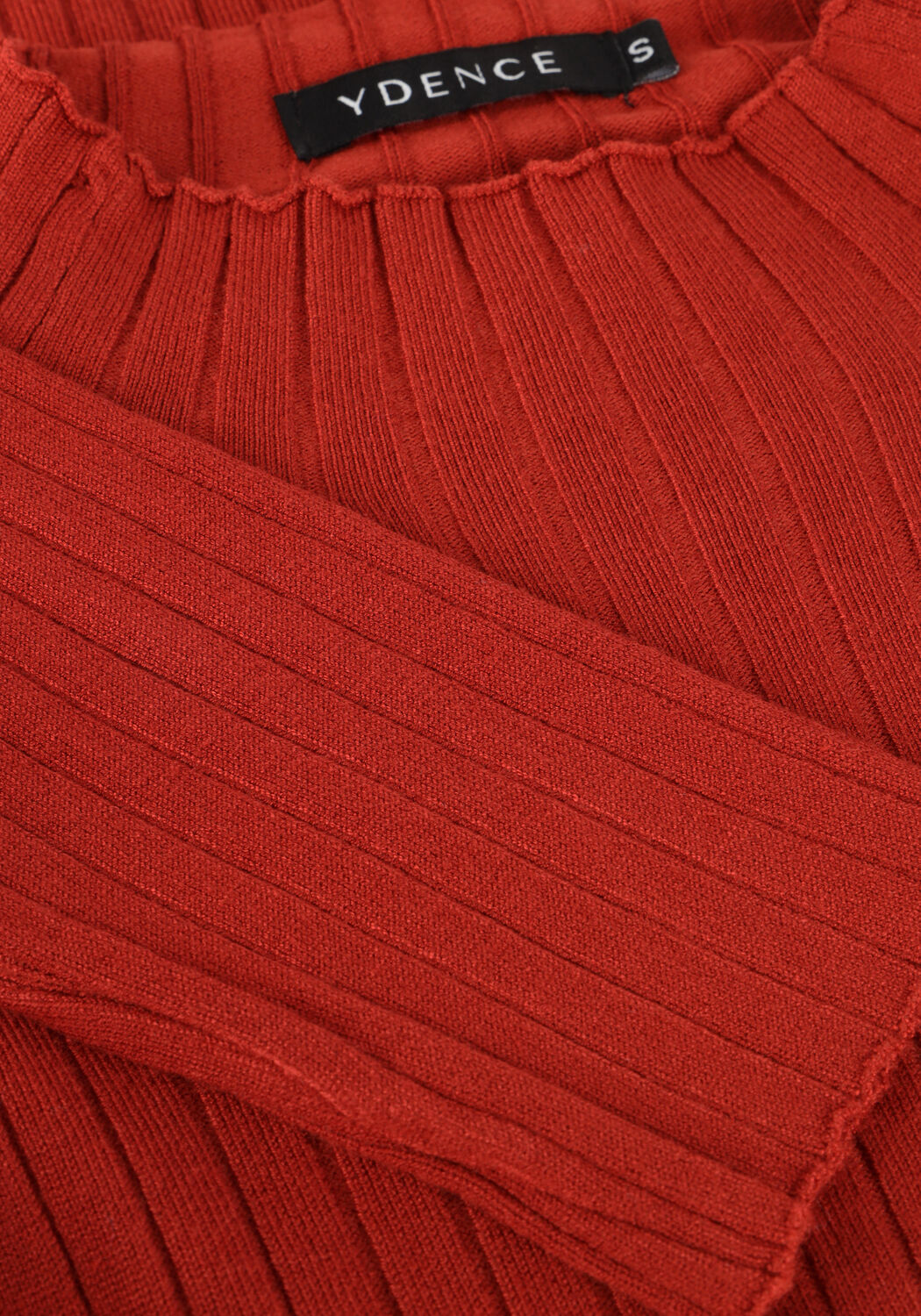 YDENCE Haut KNITTED TOP KIT en rouge - large