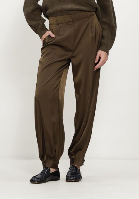 Olijf DANTE6 Wijde broek DELANCY BOLD SATIN BALLOONY PANTS - large