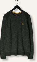 Groene PME LEGEND Trui R-NECK COTTON RIB MELEE KNIT Groene PME LEGEND Trui R-NECK COTTON RIB MELEE KNIT - medium