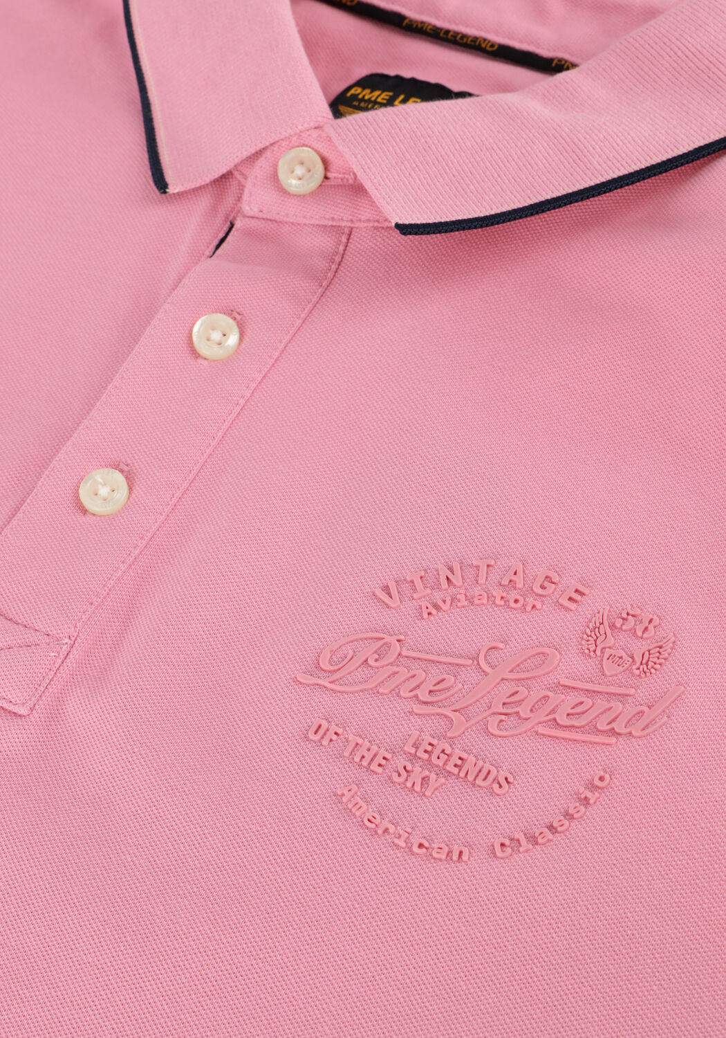 PME LEGEND Polo STRETCH PIQUE PACKAGE en rose - large