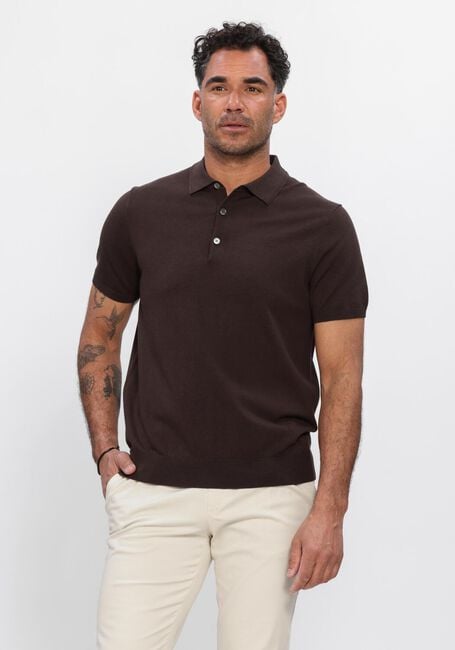 Bruine PROFUOMO Polo POLO SS LUXURY BASIC - large