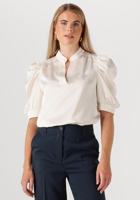 Gebroken wit NEO NOIR  ROELLA HEAVY SATEEN BLOUSE - large
