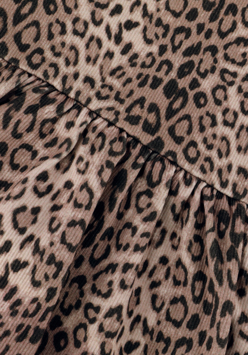 ALIX MINI Mini robe KIDS KNITTED ANIMAL RIB DRESS en marron - large