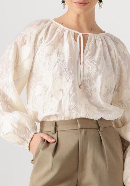 Gebroken wit NUKUS  YONI TOP EMBROIDERY - large
