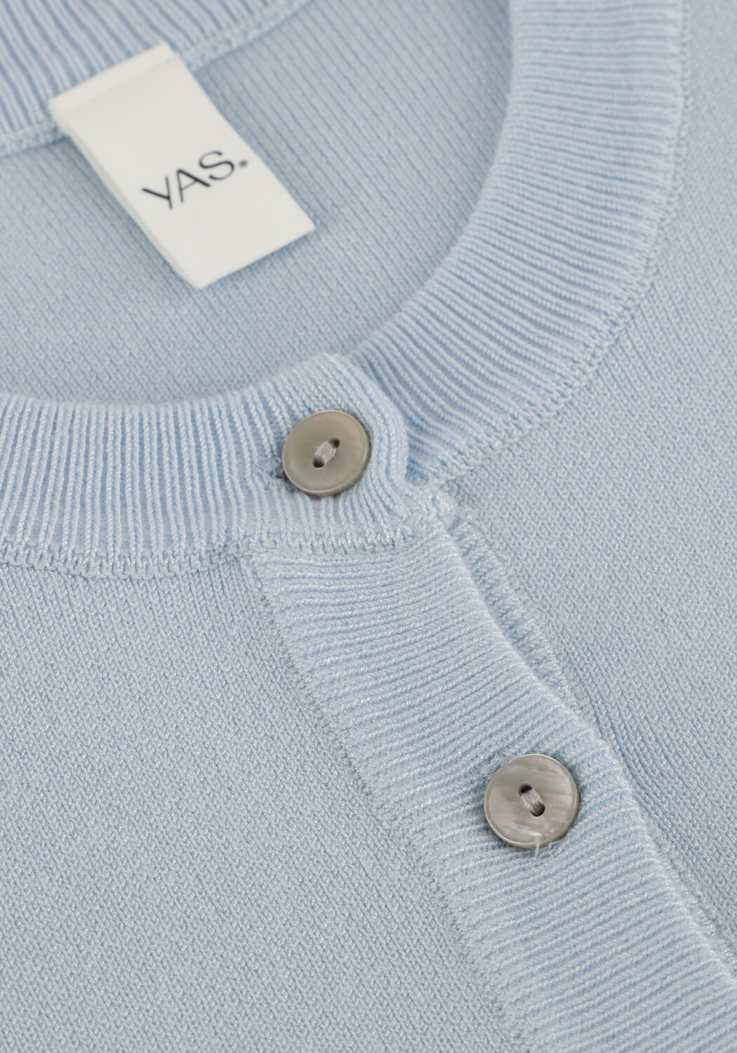 Y.A.S. Gilet YASEENA LS KNIT CARDIGAN en bleu - large