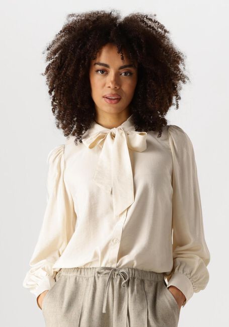 Y.A.S. YASPIL LS BOW SHIRT Blouses Crème - large