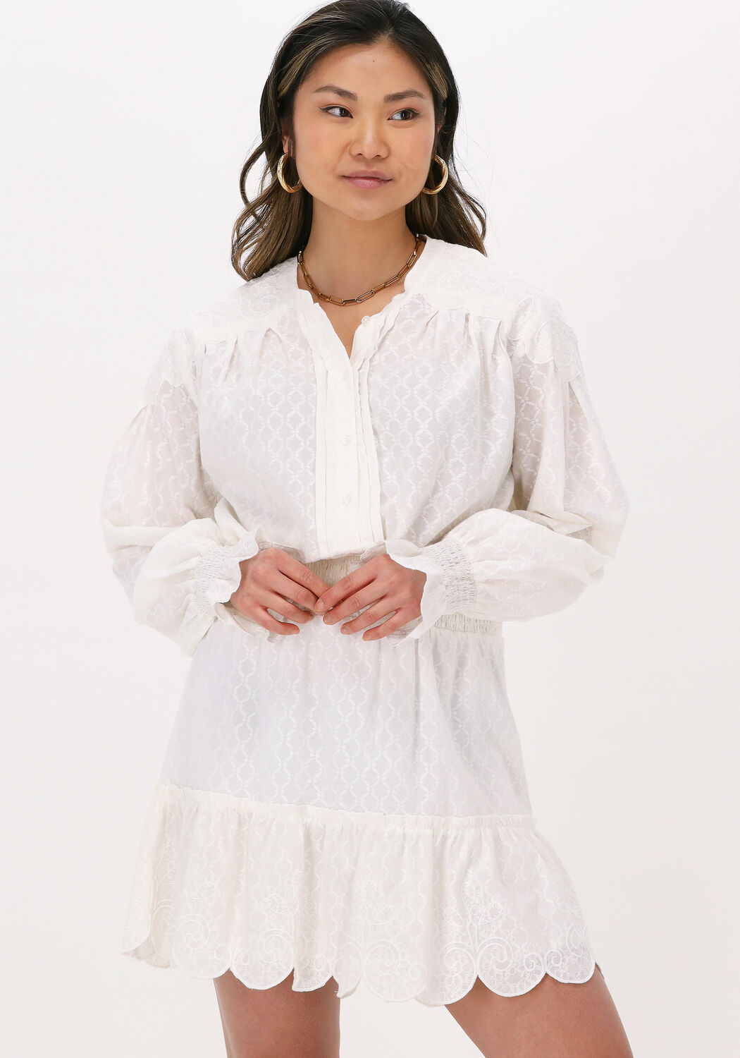Witte jurk blouse online