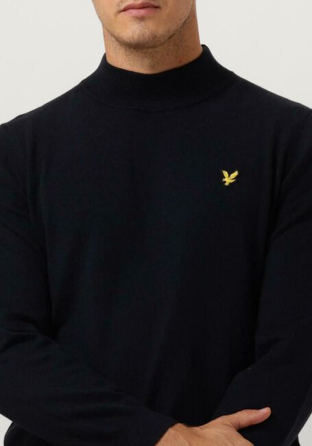 Donkerblauwe LYLE & SCOTT Coltrui ROLL NECK JUMPER - large