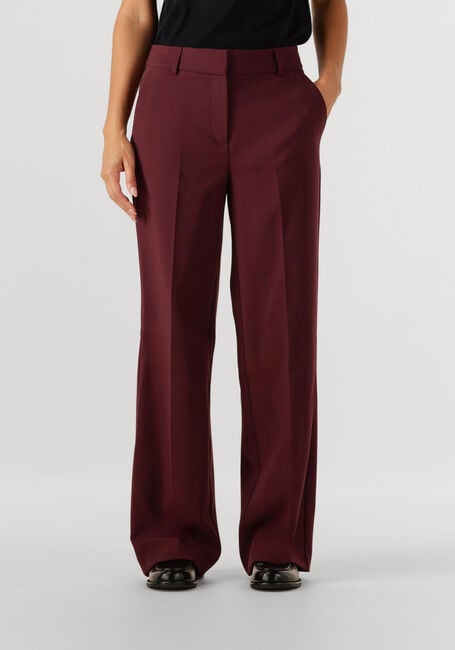 Bordeaux SELECTED FEMME Pantalon SLFRITA MW WIDE PANT MEL - large