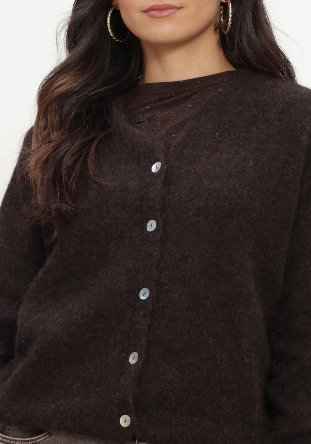 BY-BAR Pull CLEO CARDIGAN en marron - large