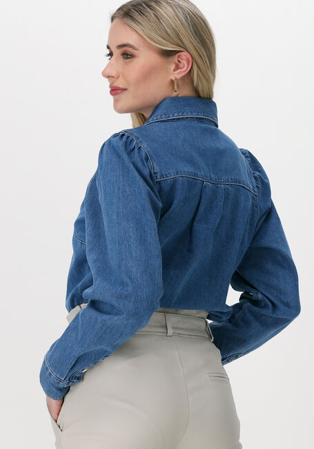 Donkerblauwe JUST FEMALE Blouse BEST DENIM BLOUSE - large