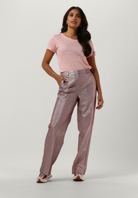 SECOND FEMALE T-shirt PEONY O-NECK TEE en rose - large