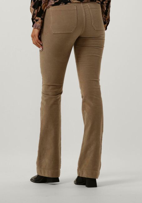 BY-BAR Pantalon évasé LEILA VELVET PANT en camel - large