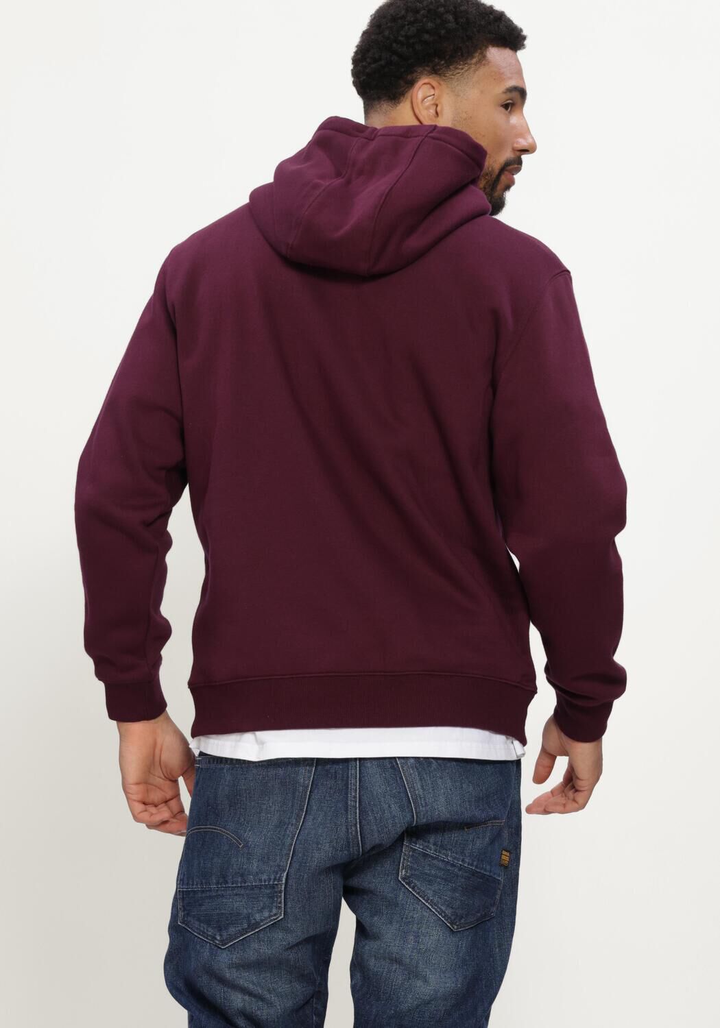 Bordeaux TOMMY JEANS Sweater TJM REG S FLAG HOODIE EXT - large