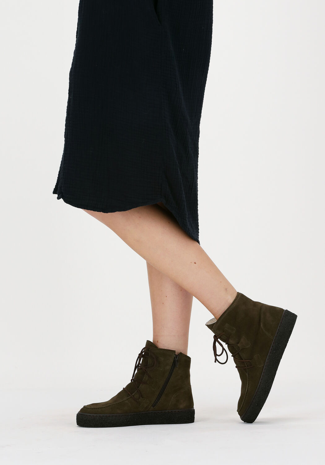 CA'SHOTT Bottines &agrave; lacets 18110 en vert - large