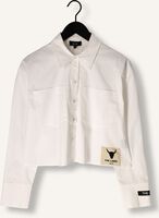 Witte ALIX THE LABEL  LADIES WOVEN CROPPED BLOUSE Witte ALIX THE LABEL  LADIES WOVEN CROPPED BLOUSE - medium