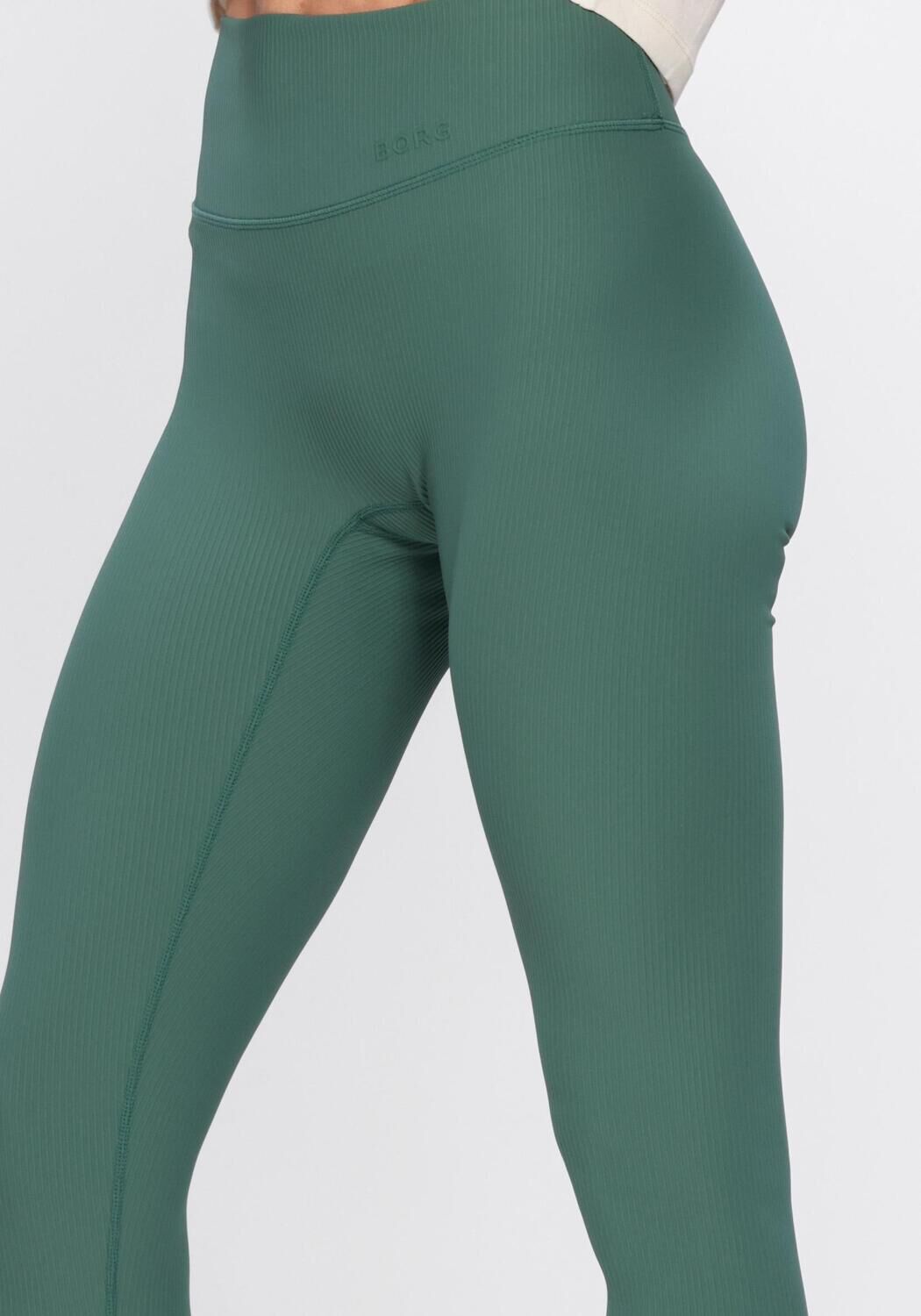 Groene BJORN BORG Broeken/jumpsuits STUDIO RIBBED TIGHTS - large