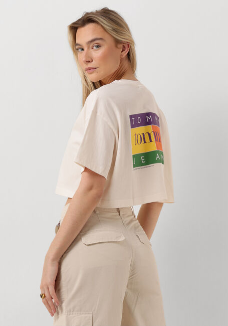 TOMMY JEANS T-shirt TJW OVS CRP SUMMER FLAG TEE3 en blanc - large